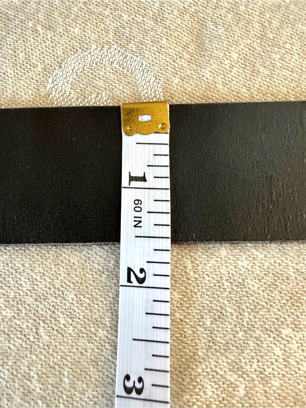 Urban Outfitters NWT Dark Brown Genuine Leather Double Ring Belt Size L 1.5” W - Picture 6 of 12
